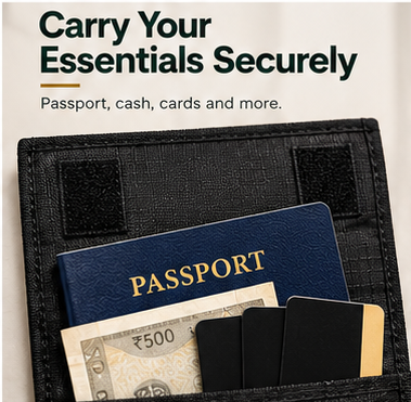 ZARIVA SafeTuck™ – Hidden Travel Wallet