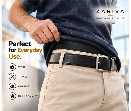 ZARIVA SafeTuck™ – Hidden Travel Wallet