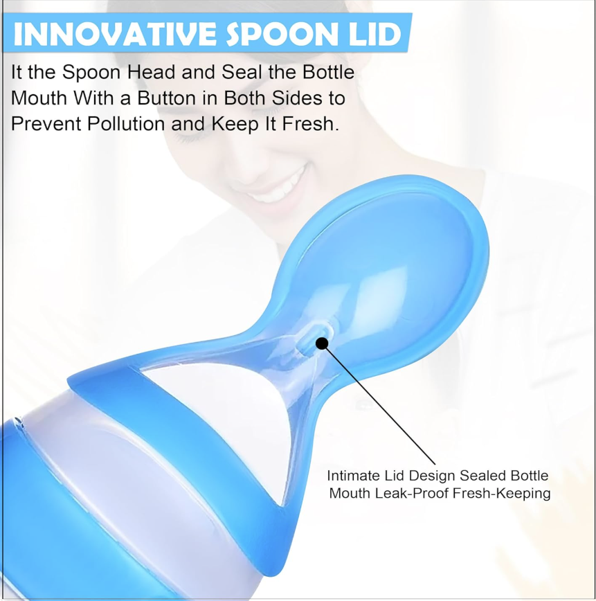 Zariva SpoonFlow™ — Premium Soft Silicone Baby Feeder