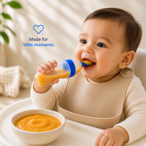 Zariva SpoonFlow™ — Premium Soft Silicone Baby Feeder