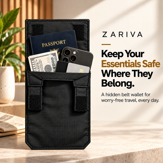 ZARIVA SafeTuck™ – Hidden Travel Wallet