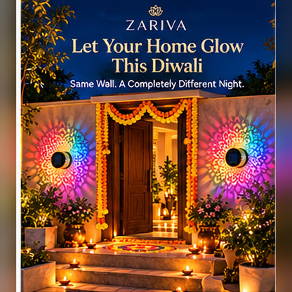 Zariva Solar Mandala™ – Decorative Wall Light