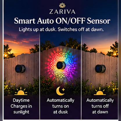 Zariva Solar Mandala™ – Decorative Wall Light
