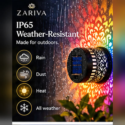 Zariva Solar Mandala™ – Decorative Wall Light